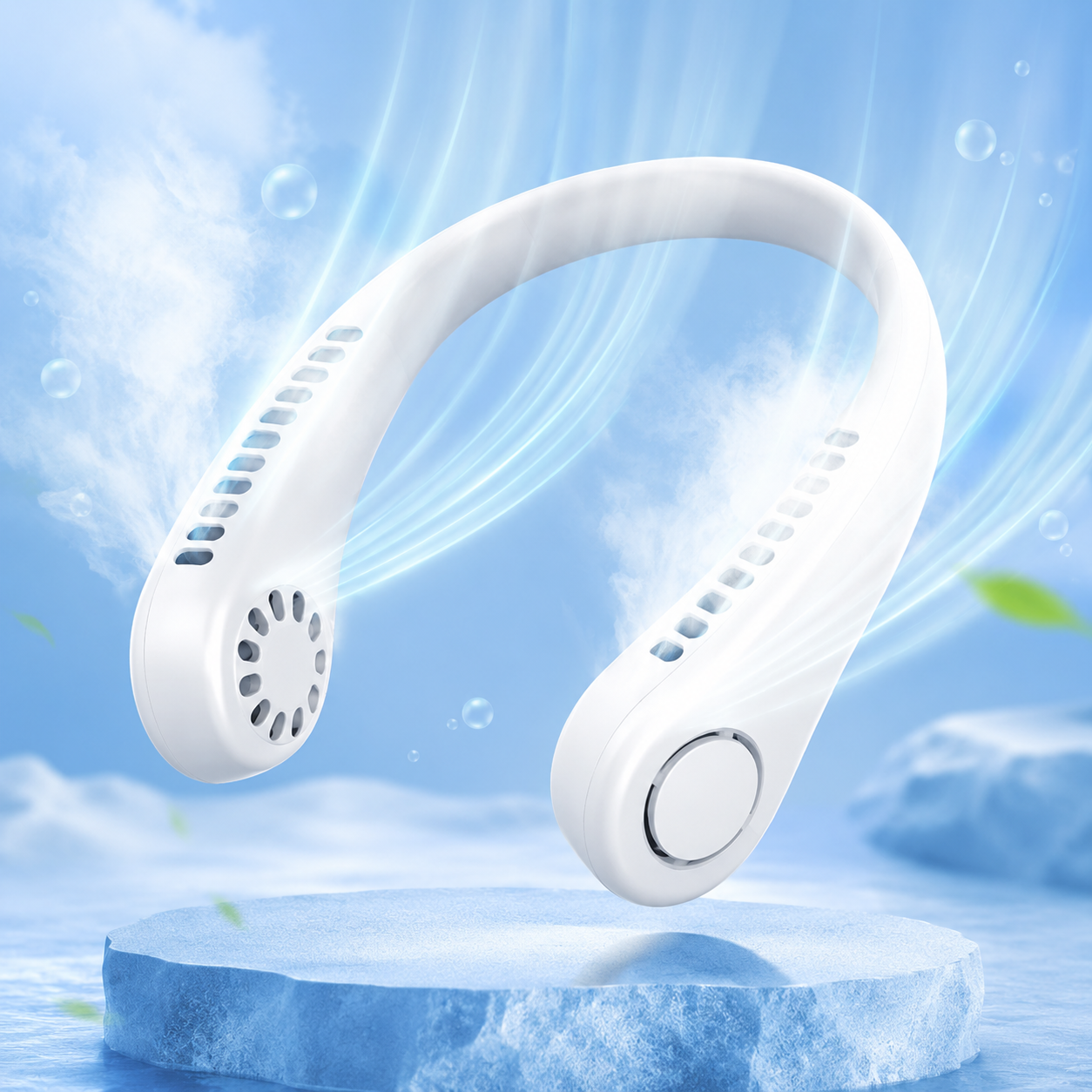 Portable Neck Fan – USB Rechargeable Cooler for Indoor & Outdoor Use