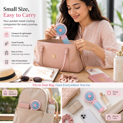 Mini Pocket Breeze™ USB Rechargeable Handheld Fan