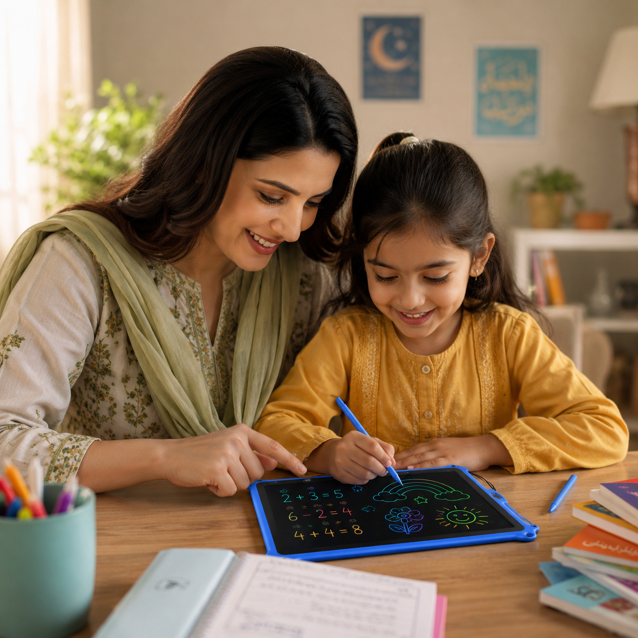 LCD Writing Tablet for Kids – Colorful Drawing & Learning Board