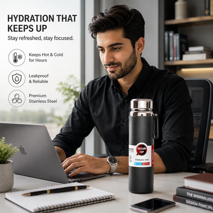 Premium Stainless Steel Thermal Bottle Vacume Insulated LeakProof – 1000ML